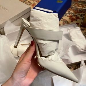 JIMMY CHOO CHERI PUMP WHITE